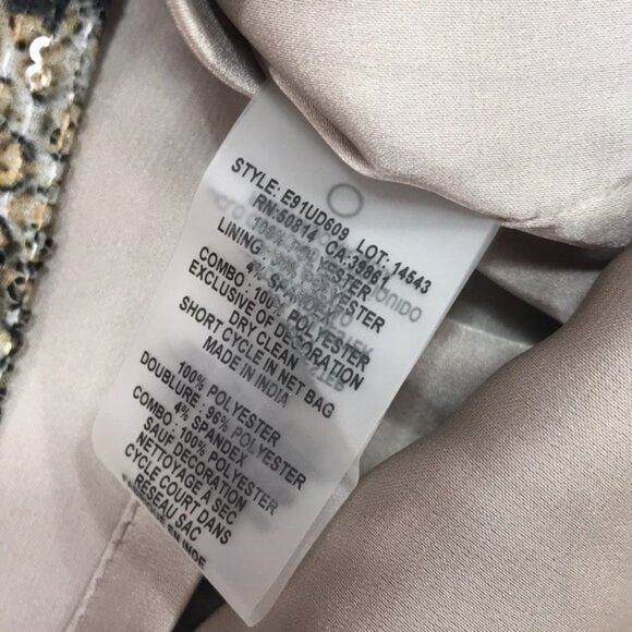 Elie Tahari Elissa Sequin Python-Print Dress - Picture 7 of 10